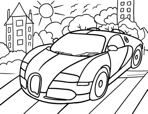 Car coloring pages for kids images